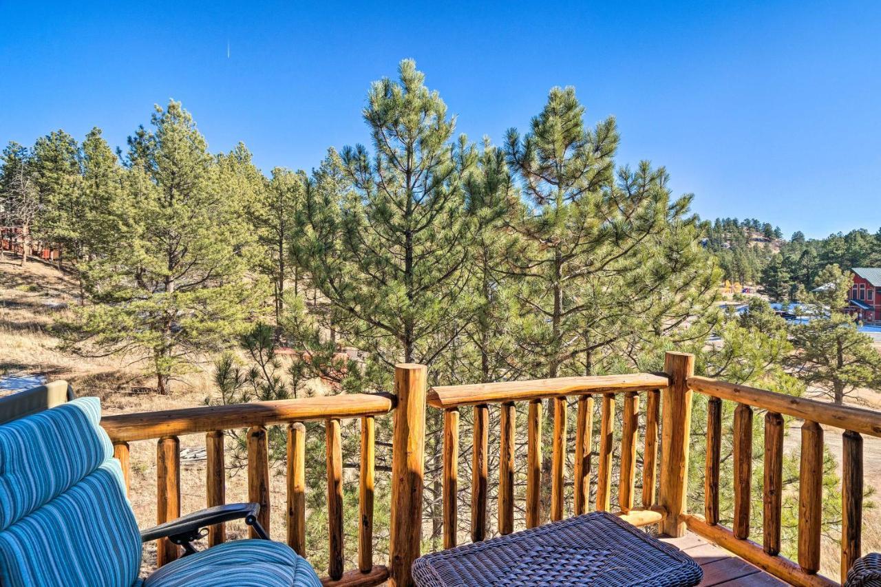 Classic Colorado Log Home With Mountain Views! Florissant Exterior foto