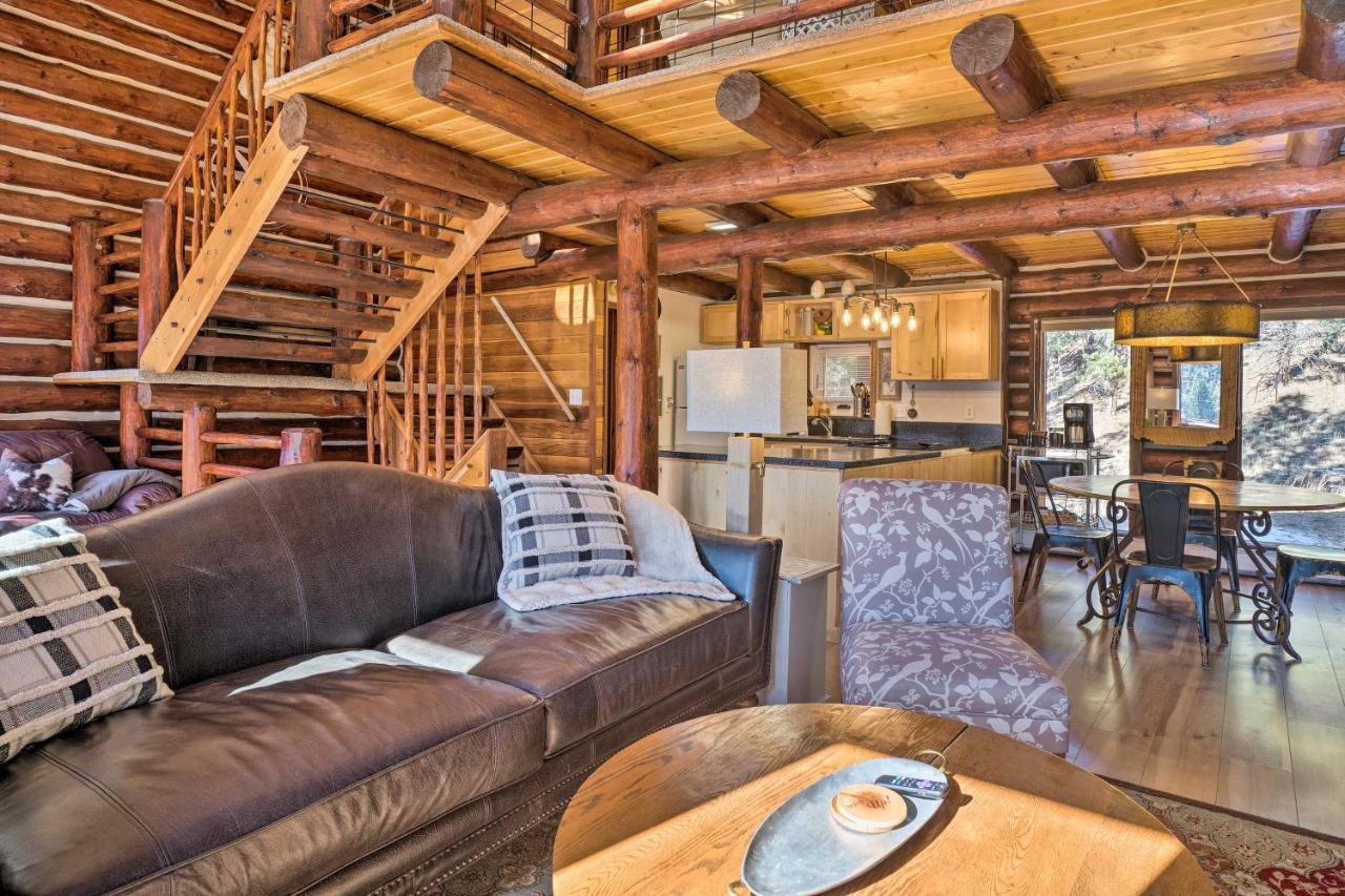 Classic Colorado Log Home With Mountain Views! Florissant Exterior foto